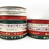 5 ans 10 mm 15 mm 25 mm décorations de Noël ruban Ribbons en polyester de Noël imprimé pour la fête de conception à la main de la décoration de Noël G3224749