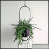 Planters Pots Garden Supplies Patio Lawn Home Metal Plant Hanger Chain Hanging Basket Flower Pot Holder Balcony Cachep Otdf1