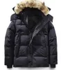 Heren winter donsjacks Parka's Warme outdoor vrijetijdssporten Wyndham jassen jas witte eend winddicht parker lange leren kraag pet warm echt bont stijlvol klassiek