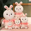 28-50CM mignon lapin en peluche jouets Kawaii animaux en peluche fille cadeaux d'anniversaire bébé poupée oreiller