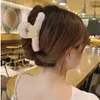 女性のための豪華なハートヘアピン女の子ファッション秋の冬の太いふわふわのレジャーヘアグリップ12cm