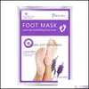 Fotbehandling Peeling Feet Mask Exfolierande strumpor för pedikyr Fot Spa Care Ta bort död hud 10st Drop Delivery 2022 Hälsa Skönhet Dhzgn