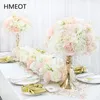 Faux Floral Greenery Gypsophila Rose Artificial Flower Arrangement Table Centerpieces Ball Wedding Arch Backdrop Decor Row Party Layout 221031