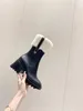 2022 Designer Chunky Boots Rain Boots Lambwool varmt och bekvämt med storlek 35-40