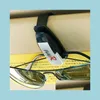 Hakenaufhänger 10 teile/los Schwarz Verschluss Auto Brillenhalter Fahrzeug Visier Sonnenbrille Auge Business Bankkarte Ticket Clip Unterstützung Drop Deliv Dhdm5