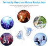 1 PAIR Ruído cancelando tampões para o concerto de estudo para dormir Ouça Redução de ruído seguro Procupadores de orelha de silicone de tampão