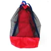 Сумки для хранения портативные пляжные сумки складная сетчатая плавание для детских игрушечных корзин Дети на открытом воздухе водонепроницаем