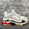 Buty 2022 Roller Mens Triple S 17fw Sneaker Womens Paris Czarna biała list