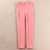 Kvinnors spårdräkter Kvinnors kostym 2022 Våren och sommaren Casual ol Professional Slim Jacket Nine Pants Pink Two-Piece