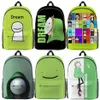 حقائب الظهر Kids Dream Merch 3D Print Backpacks الطلاب SMP Schoolbags Boys Girls Cartoon Knapsack bagpack bagpack childrvings264w