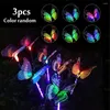 3PCS LED LED Garden Lampe Outdoor Solar Lampa Butterfly Wodoodporne oświetlenie krajobrazowe do dekoracji trawnika na szlaku