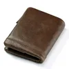 Kavis 정품 가죽 지갑 남성 동전 지갑 남성 Cuzdan 포트폴리오 맨 포르토몬이 작은 미니 rfid 월렛 포켓 패션 맨 Vallet244y
