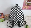 30 Stück Rucksack Student Nylon Multifunktionale Gitterdrucke Sport Schultasche