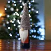 Décorations de Noël 2022 ans Dernier gnome sans visage de bouteille de vin sans visage Noel pour la maison NAVIDAD CADEAL TABLE MIGLE