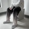 Męskie spodnie krawatowe plisowane męskie moda moda swobodny szerokie nogi męski streetwear luźne hip-hopowe proste męskie spodnie