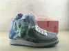 2022 Release Authentic J Balvin X 2 schoenen Men Men vrouwen celestine blauw 1s hoog og zwart roze schuim glimlachend gezicht regenboog buiten sport sneakers met originele doos us4-13