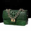 Evening bags Women Bag Designer Shoulder s Fashion Snakeskin Leather Handbag Crocodile Crossbody For 2022 New Purse 220623