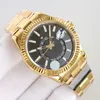 Reloj de pulsera para hombre de 42 mm, relojes mecánicos automáticos con esfera de acero, reloj resistente al agua con zafiro, relojes de pulsera clásicos, regalo para hombres Montre De Luxe