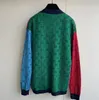 Cardigan Sweater Knit Designer Autumn Winter Cardigans tricotados casaco solto letra dupla suéteres imprimidos