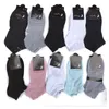 Multicolor enkel sportsokken met CardBoad -tags Cheerleaders Black Pink Short Sock Girls Dames Katoen Skateboard Sneaker C1031