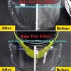 Casques de moto casque général tout-terrain en option Film de pluie Transparent pare-soleil anti-pluie et Patch Anti-buée Acce