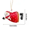 Christmas Decorations Cute Old Man Ornament Small Decoration Tree Pendant Iron For Home Navidad