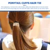 Bandanas 6st Hair Cuff Circle Band Buckle Holder Tie f￶r flickor