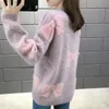 O Neck Autumn Winter Korean Loose Thick Thick Thote Sweater Elegant Patchwork Bow Bottom Pullover Pull Femme Knit Jersey Mujer New