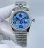 Nowy styl panie zegarek 31 mm 278289 Sapphire 24 Diamond Dail Watche Watches Automatyczny ruch mechaniczny 18K Lady Wristwatch Oryginalne pudełko