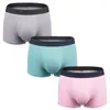 Underpants 3PCS/Lots Sexy Men Modal Boxer Shorts Seamless Slip Homme Panties Calsoncillos Hombre Underwear TrunksBreathable 2XL