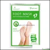 Trattamento piedi Peeling Piedi Maschera Calzini esfolianti per pedicure Cura termale del piede Rimuovi la pelle morta 10 pezzi Consegna goccia 2022 Salute Bea4560042