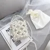 Evening Bags Mini Pearl Beaded Bag White Fairy Portable Messenger With Chain Female Purses And Handbags Cross Body Woman 1PC