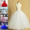 Gonne Gonna stile Lolita Bambini 2 Hoop Pettiskirt Per Matrimonio Flower Girl Sottoveste Sottogonna Slips Regolabile Bambino 2-14 anni