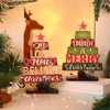 Christmas Decorations Year The Wooden Ornaments Tree Hanging Pendants Xmas Decoration For Home Party DIY Natal Kids Gifts