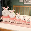 28-50CM mignon lapin en peluche jouets Kawaii animaux en peluche fille cadeaux d'anniversaire bébé poupée oreiller