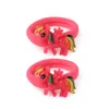 Stampa a colori per bambini Dipinto a mano Simpatico cartone animato Corda per capelli unicorno Scrunchie Ragazza Fasce per capelli in gomma di nylon Accessori per capelli per bambini Concessioni sui prezzi diretti della fabbrica