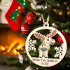 Kerstdecoraties 2022 Hollow Tree Decoratief herten hanger vergeet alles houten herdenkingshangersliefhebbers Crafts cadeaus