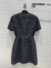 مصمم فساتين مدرج جديدة في فصل الشتاء ، فستان تويد ، العلامة التجارية ، نفس النمط ، Sundress 6VZQ
