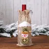 Рождественские украшения Jute Bags Santa Claus украшения шампанские винные чехлы для бутылочных штуковиков сумка для зауга