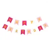 Party Decoration 1 Set Happy Birthday Banners Flags Paper Bunting Garland Wedding Boy Girl Girl Kid Baby Shower Supplies Decor