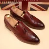 Dres Schoen Zwart Wit Heren Kleding Schoenen Formeel Klassiek Oxford Coiffeur Italiaans Officieel Elegant Merk Sepatu Slip On Pria 220723