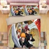 Yatak Setleri 3D Bleach Kurosaki Ichigo Set Anime Nevresim Kapak Yastık Kazıkları Erkek Yorgan Özelleştirilmiş Yatak Keten Bedklothes