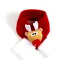 Vestuário para cachorro colarinho de colarinho de colarinho de lenço de lenço de Natal fantasia de filhote de filho