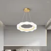 Żyrandole nowoczesne żyrandol LED do sypialni jadalnia bar kawiarnia badanie akrylowego nordyckiego sufitu lamarki oświetleniowe