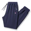 Pantaloni da uomo Pantaloni sportivi da uomo di grandi dimensioni Large M-8XL Abbigliamento sportivo Elastico in vita Pantaloni casual in cotone elasticizzato Pantaloni da uomo neri