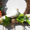 Dekorative Blumen Simulation Girlande Kranz Künstliche Blume Tür Wandbehang Anhänger Weihnachtsdekoration 2022 Rattan Ring