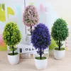 Fleurs décoratives plantes artificielles bonsaï petit Pot d'arbre en plastique faux ornements en Pot pour mariage maison El décoration de jardin