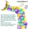 Amazon Mermaid Tail Latex Balloons Birthday Party Decoration Balloons Chain Set