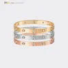 Pulseira masculina Bracelete Carti Bracelets Designer para Women Gold Bracelet 10 Diamantes