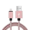 Usb Cables Phone Cable Braided Nylon Micro Type C Data Sync Metal Charging Adapter For Universal Cellphones 1M 2M 3M Android Phone